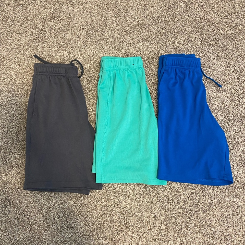 3 boys M 10/12 athletic shorts